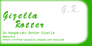 gizella rotter business card